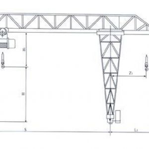 MH电动葫芦桁架门式起重机